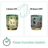 MJ PREMIER Cordless Table Lamp Timer, Big 7'' Battery Operated