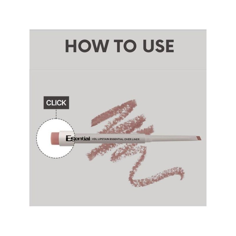 VDL Lipstain Essential Over Liner 3.5g, Color:03 Ginger Beige