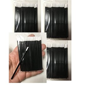 Morezmore M00461x4 100pc Small Disposable Tiny Craft Brushes for Paint Lacquer Glue QC1