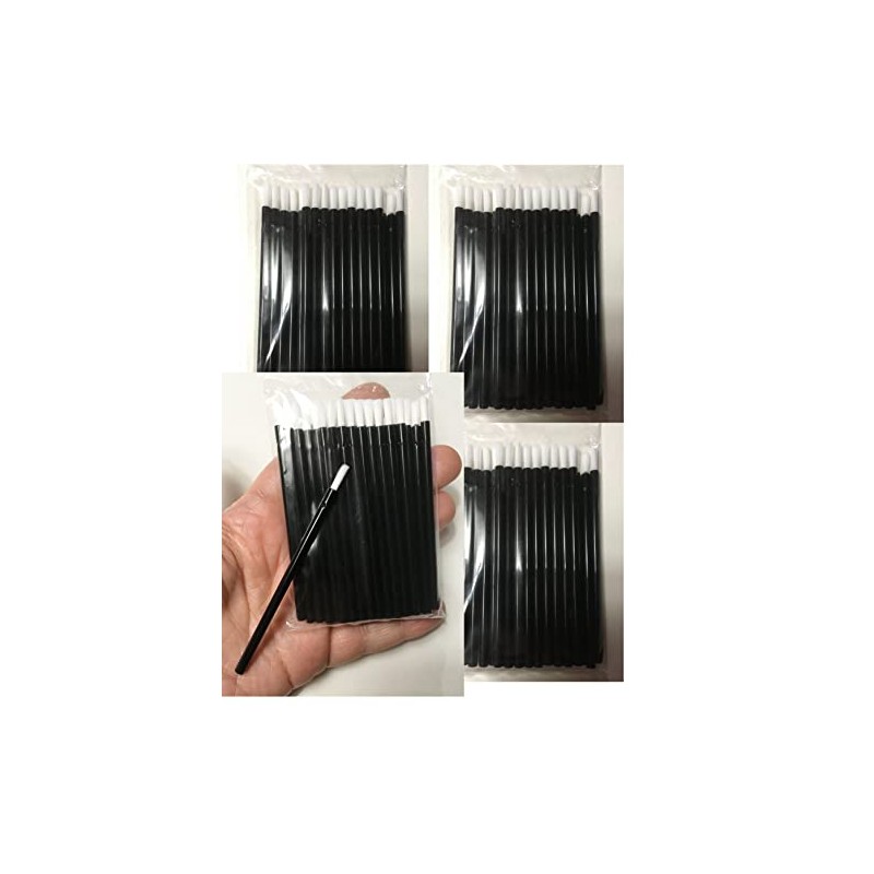 Morezmore M00461x4 100pc Small Disposable Tiny Craft Brushes for Paint