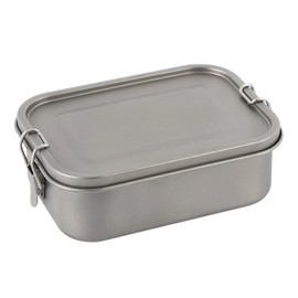 Campura Titan Lunch Box 800 ml – Ultralight (178 g), Robust & Rustproof, Lunch Box Leak-Proof Metal – Ideal for Outdoor, Camping, Picnic & Everyday Use