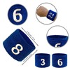 Couver Unisex Blue Sports/Athletic with Number Embroidery Sweat Wristband, Number