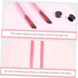 Healeved 2pcs Fine Angled Eyebrow Brush for Precise Makeup Application Portable and Lightweight Design for Eyebrow Grooming and Styling Setting