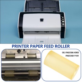 Create idea 4pcs Printer Feeder / Output Roller PA03586-K983 Replacement Part PA03360-Y101 Drive Roller Tyres Compatible with Fujitsu FI-6110 N1800 S1500M S1500 S510M S510 S500M S500