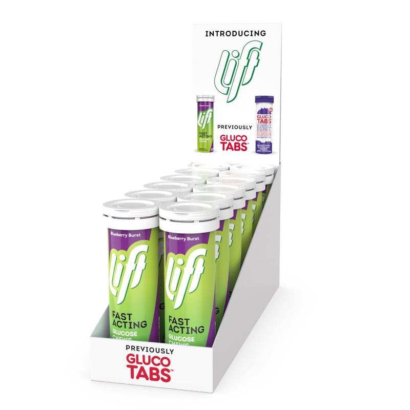 Lift | Fast-Acting Glucose Chewable Energy Tablets | Blueberry |