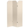 Red Lantern 6 ft. Modern Arch Velvet Room Divider Cream