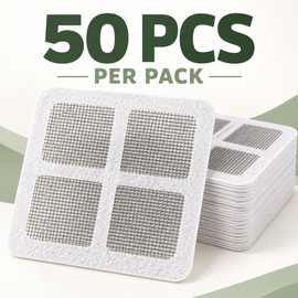 50 PCS Disposable Shower Drain Hair Catcher Mesh Shower Drain Covers Floor Sink Strainer Filter Hair Stopper For Bathroom Kitchen