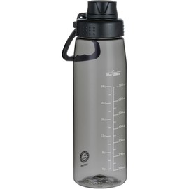 Edmyre Water Bottle 32oz, clear water bottle with Spout Lid and Carry Handle, Reusable, Tritan, BPA Free, Hiking Water Bottle Suitable for Travel, Outdoors, Gym, Travel, Home, School (Black)