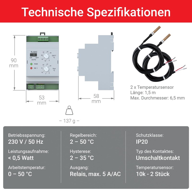 Power Fixed Temperature Switch, RJ402