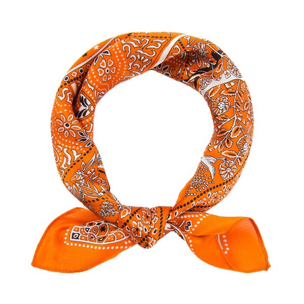 JERLA Women's Men's Small Square satin 100% Real Mulberry Silk