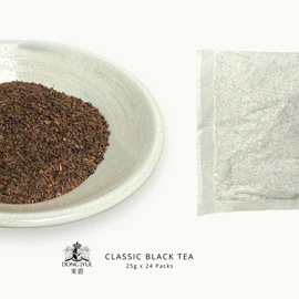 Dong Jyue Classic Black Tea, Commercial-Use Tea Bags, 25g Large Bags, 24 Count (Pack of 1), Taiwanese Black Tea for Milk Tea & Bubble Tea | Enjoy Hot or Iced | 21.16 oz / 600g Total