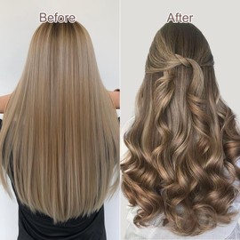 Heatless Hair Curler Set, Hair Curler No Heat, Jumbo Heatless Hair Curler, Overnight Heatless Curls Blowout Rods for Long Hair, No Heat Curls Rollers to Sleep(Black, Large)