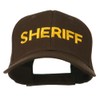 e4Hats.com Sheriff Embroidered Low Profile Cap - Dark Brown OSFM