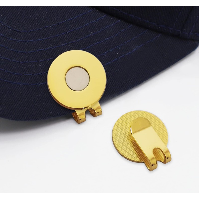 Adhere 2pcs Golf Hat Clip Golf Ball Marker Holder Magnetic