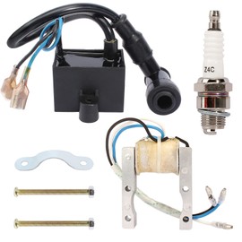 QAZAKY CDI - Bujía de bobina magnética de encendido para bicicleta motorizada de 49 cc, 50 cc, 60 cc, 66 cc, 70 cc, 80 cc, 2 tiempos