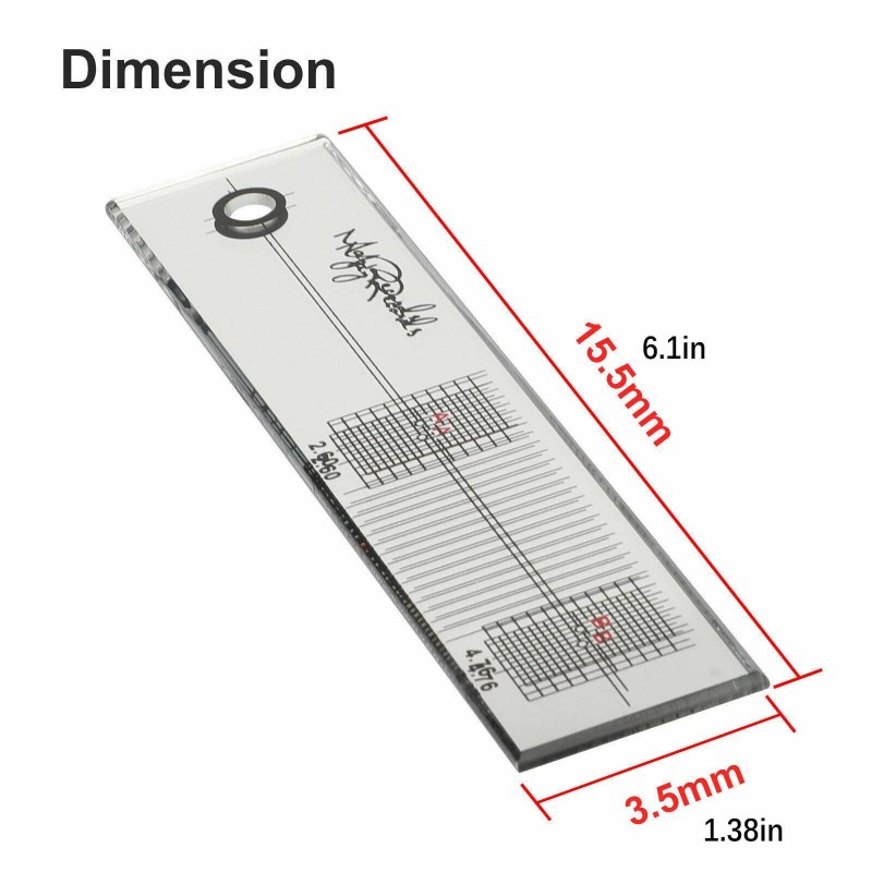 Universal New Cartridge Alignment Protractor Tool Phonograph LP Phono Stylus
