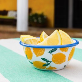 Talking Tables Bon Appetit - Piccola ciotola smaltata fatta a mano, 12 cm, infrangibile e lavabile in lavastoviglie, riutilizzabile, per cene al chiuso e all'aperto, snack, dessert, barbecue e picnic