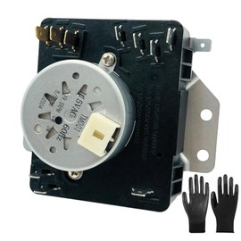 Uvulas 2025 Upgraded W10185992 Dryer Timer, Replacement for W10185992, WPW10185992, 418-095-20-b5, 1481708, AP6016542, EAP11749833, PS11749833, OEM Quality, Including a Pair of Safety Gloves