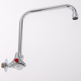 TOTO T131BLUN13H Single Faucet (Horizontal Faucet) for General and Cold Areas (Left Handle for Hot Water)