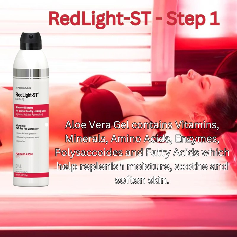 BWL RedLight-ST® Micro Mist EVO Pre Therapy Spray Step 1