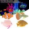 4PCS Aquarium Fish Tank Luminous Silicone Artificial Fake Fish Landscape