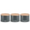 EHC Tea, Coffee, Sugar, Canister Set, Set of 3 Stackable