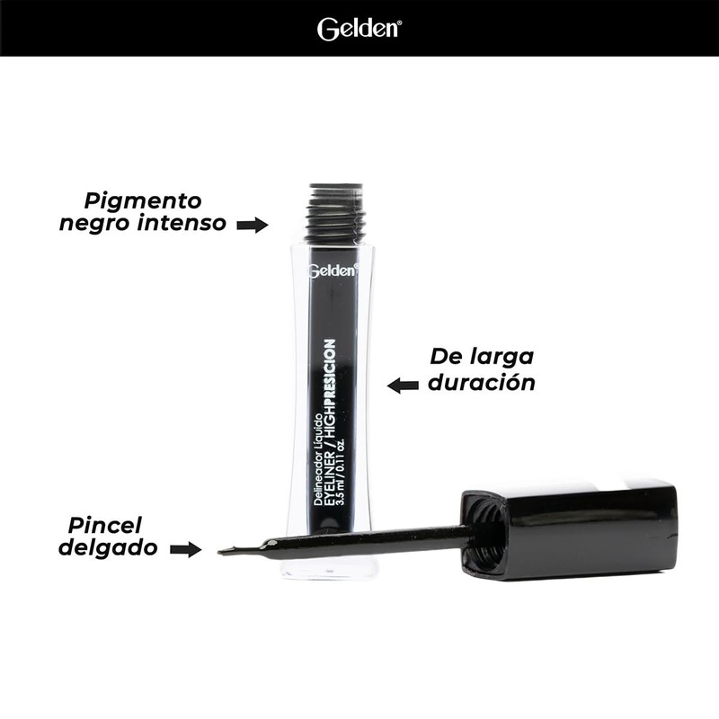 Gelden - Delineador Líquido para Ojos de Alta Precisión [Eyeliner