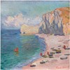 Seascape Shore Beach sea by Claude Monet Accent Tile Mural