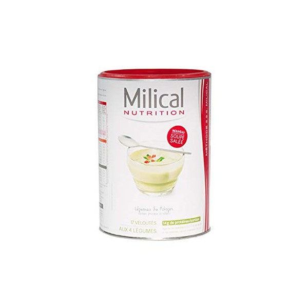 Milical Hyper-Protein Cream of 4 Vegetable Soup 544g - Leek and Celery