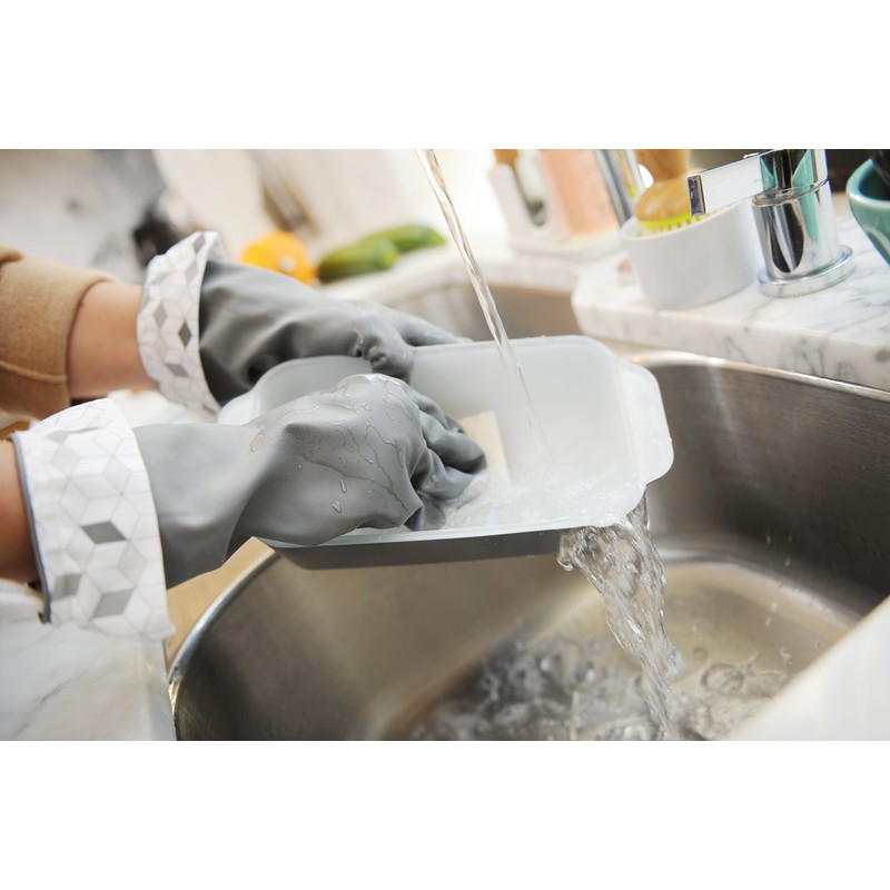Full Circle Splash Patrol Natural Latex Cleaning and Dish Gloves,