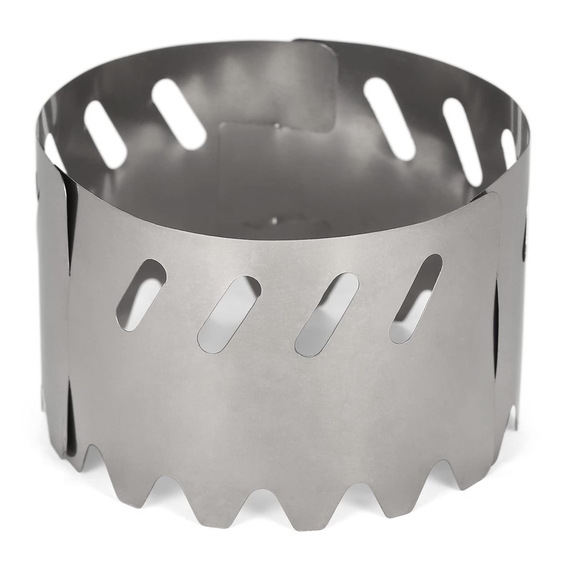 RAYWE Portable Outdoor Ultralight Titanium Alcohol Stove Rack Windscreen Camping