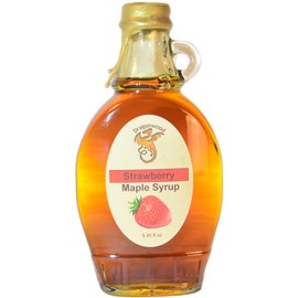 Dragonwood Flavored Maple Syrup (8 Fluid Ounces, Strawberry)