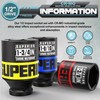 Aiourx 7 Piece 1/2" Drive Impact Socket Set, 1-3/8" -