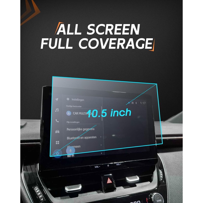 CDEFG For 2025 2026 Toyota Corolla Screen Protector - 10.5