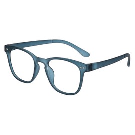 SAV Eyewear Round Reading Glasses, Blue, 134mm + 1.75