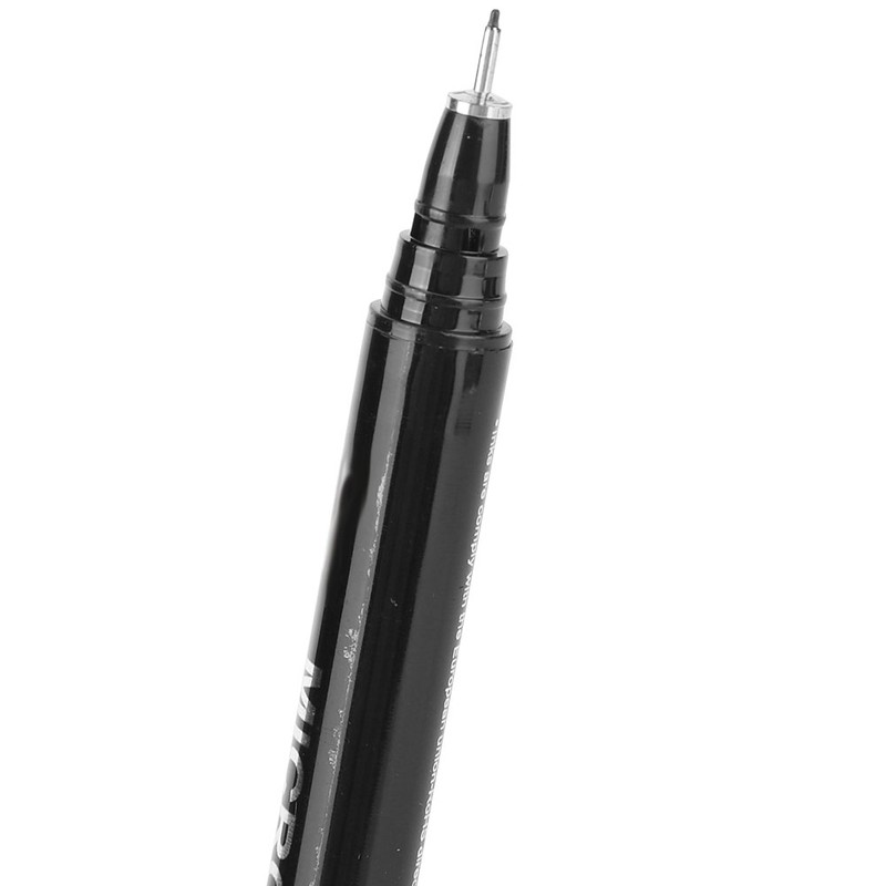 12pcs Micron Liner Fine Tip Marker Pen Black Water Based