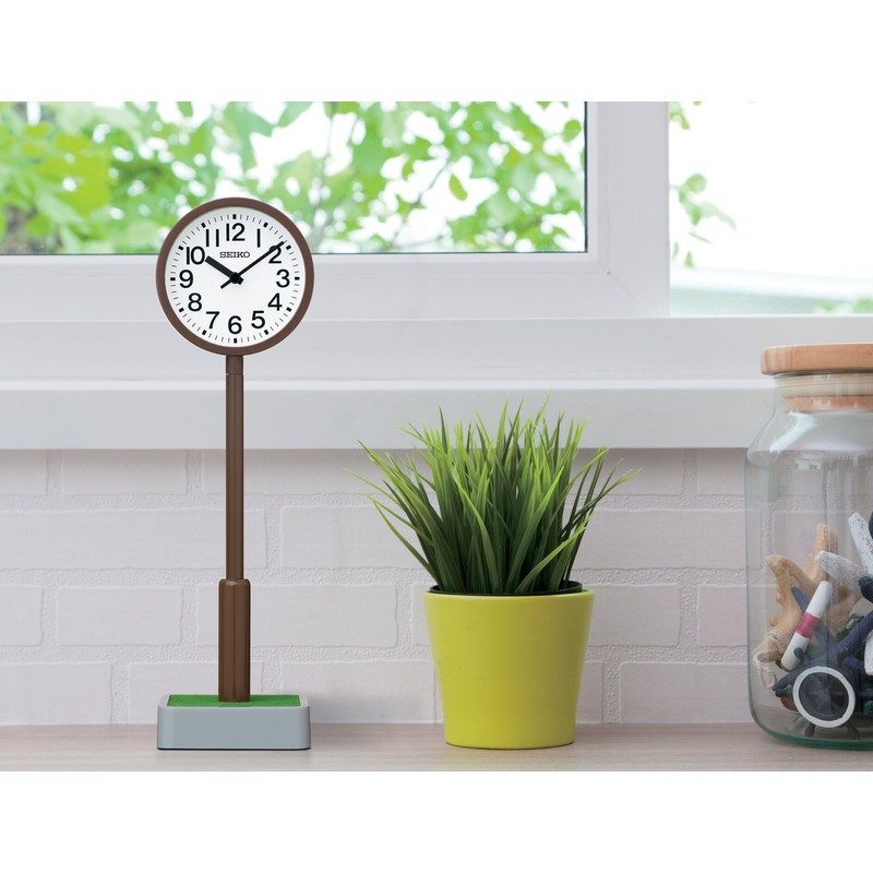 Seiko Clock BZ803B Table Clock Quartz Clock Pole Clock 12.0