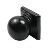 Tsnamay 4Pcs Black Fence Post Caps with Top Ball,Post Caps