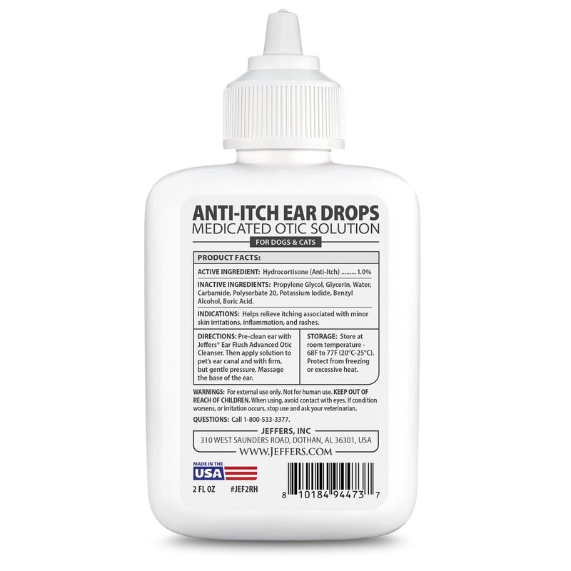 Jeffers Pet Ear Drops for Dogs & Cats – Ear