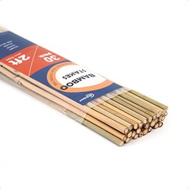COLOtime Bamboo Stakes 2FT Garden Stakes Plant Stakes for Indoor Potted Climbing Plants Poles Sticks Support Peppers Orchid Daffodils 30 Pack
