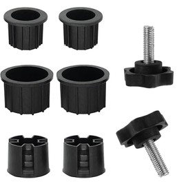 Ompinda Patio Umbrella Base Stand Stabilizer Sleeve, 8 Pcs Outdoor Umbrella Base Replacement Parts Parasol Umbrella Hole Ring Plug Cover for Umbrella Pole