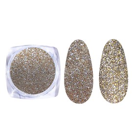 Gel Nails Flash Nails Flash Powder Champagne Gold Reflective Gel Nails Glitter Color Gel Color Nail Color Glitter (004)