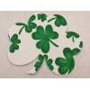 6 PreCut Quilting Quilt Applique Iron On Shamrocks St Patrick's