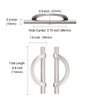 9BUILD 10 Pack 3.75 Inch Brushed Satin Nickel Kitchen Cabinet