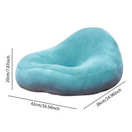 Perfeclan Donut Pillow Chair Pad Extra Thick Support Large Doughnut Ring Tailbone Pillow,Seat Cushion,for Wheelchairs,Car Home Truck Men, blue
