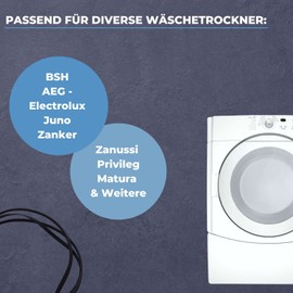 Lichtblau V-ribbed belt, drive belt 1975H7 / 1975PH7 belt, V-belt, dryer, tumble dryer, suitable for various manufacturers AEG-Electrolux Privileg Matura Zanker Zanussi