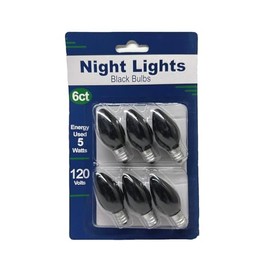 UI PRO TOOLS Black Color Night Light Bulb 6PC