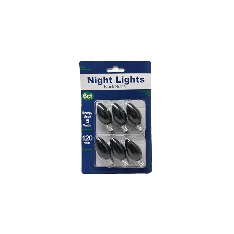 UI PRO TOOLS Black Color Night Light Bulb 6PC