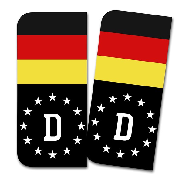 Finest Folia 2 x License Plate Stickers Perfect Fit for