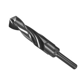 CoCud Reduced Shank Twist Drill Bit 22 mm Cut Edge 1/2 Inch Shank Nitride Coated High Speed Steel 9341 Rotation Drill Bits - (Applications: for Stainless Steel Metal Wood)